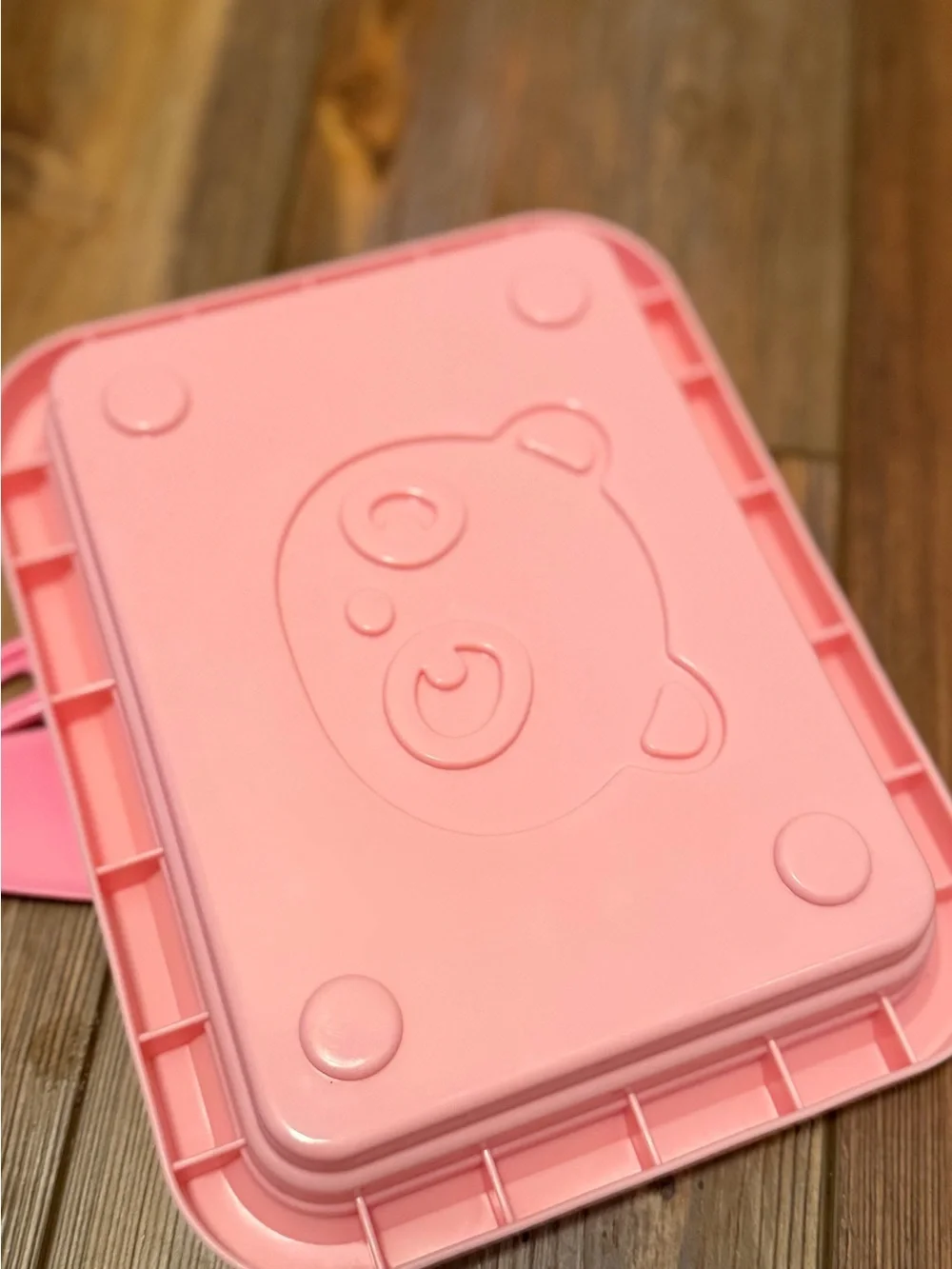 Pink Rolled ice cream Prep Tray with Stainless top and Scrapers, freezable tray